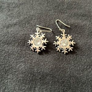 Sterling Silver Silpada Snowflake Earrings